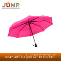 High Quality 3 Folding Corporate Giveaway bright color Umbrella